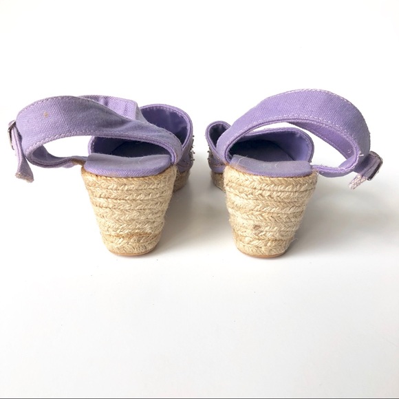 Coldwater Creek Sequin Espadrille Wedge Sandals - Picture 3 of 7